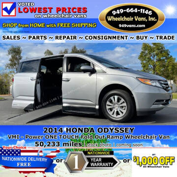 2014 Honda Odyssey for sale at Wheelchair Vans Inc in Laguna Hills CA