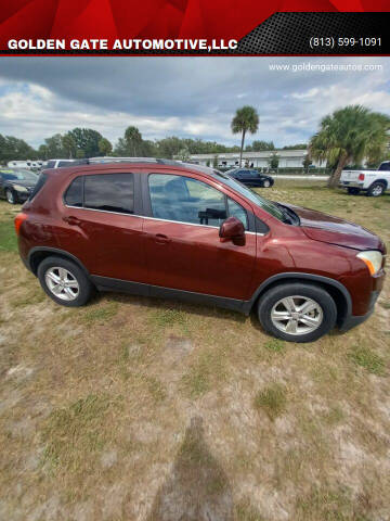 2016 Chevrolet Trax for sale at GOLDEN GATE AUTOMOTIVE,LLC in Zephyrhills FL