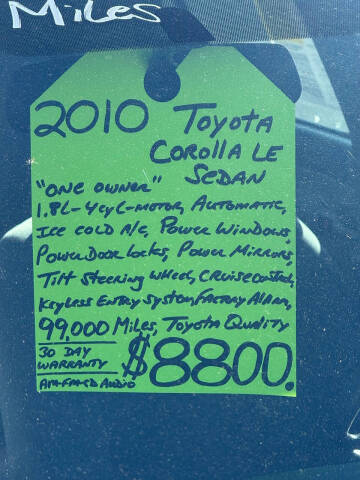 2010 Toyota Corolla LE