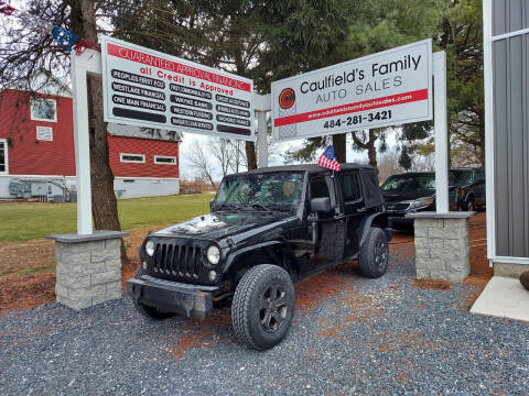2014 Jeep Wrangler Unlimited for sale at Caulfields Family Auto Sales in Bath PA