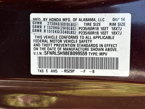 2014 Honda Odyssey Touring