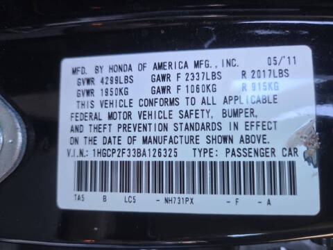 2011 Honda Accord LX