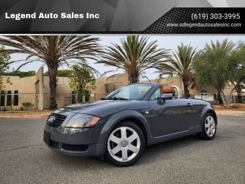 2001 Audi TT for sale at Legend Auto Sales Inc in Lemon Grove CA