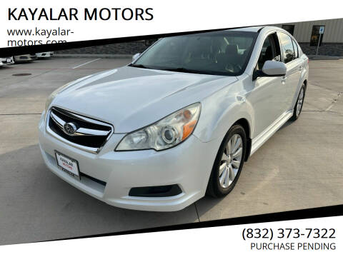 2011 Subaru Legacy for sale at KAYALAR MOTORS SUPPORT CENTER in Houston TX