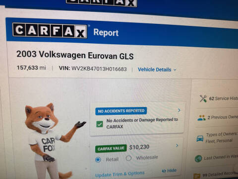 2003 Volkswagen EuroVan GLS