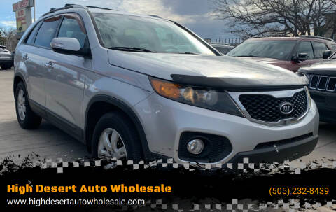 2012 Kia Sorento for sale at High Desert Auto Wholesale in Albuquerque NM