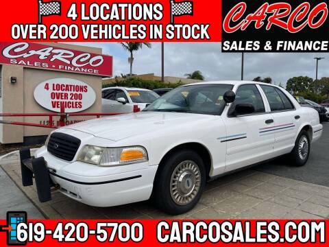 2000 Ford Crown Victoria for sale at CARCO SALES & FINANCE in Chula Vista CA