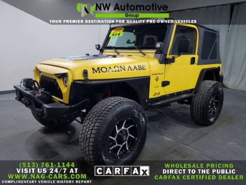 2002 Jeep Wrangler for sale at NW Automotive Group in Cincinnati OH
