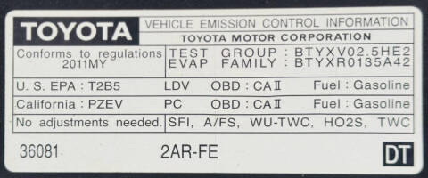 2011 Toyota Camry LE