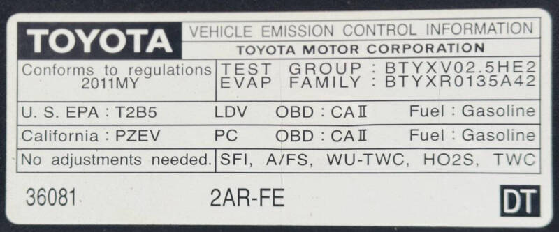 2011 Toyota Camry LE