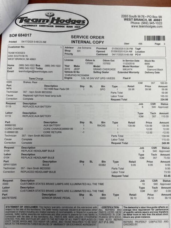 2019 Jeep Grand Cherokee Altitude