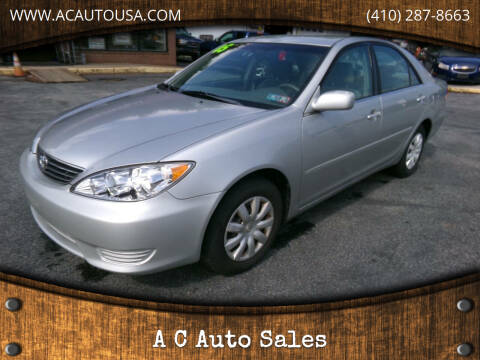 2005 Toyota Camry for sale at A C Auto Sales in Elkton MD