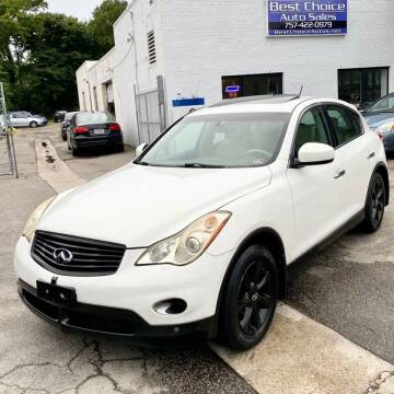 2008 Infiniti EX35 for sale at Best Choice Auto Sales in Virginia Beach VA