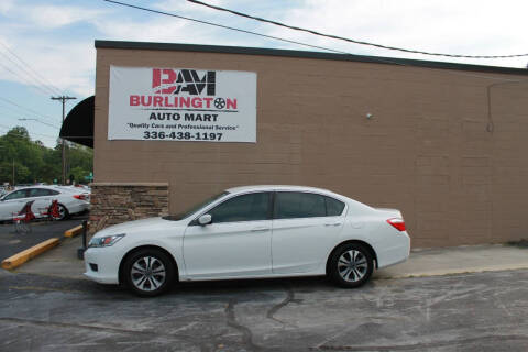 2014 Honda Accord for sale at Burlington Auto Mart in Burlington NC