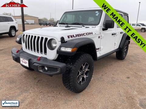 2018 Jeep Wrangler Unlimited for sale at Tony Peckham @ Korf Motors in Sterling CO