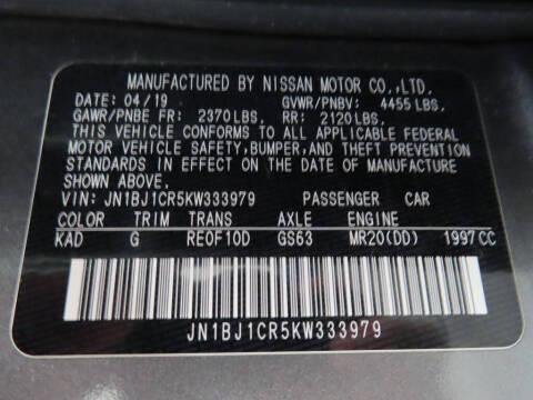 2019 Nissan Rogue Sport SV