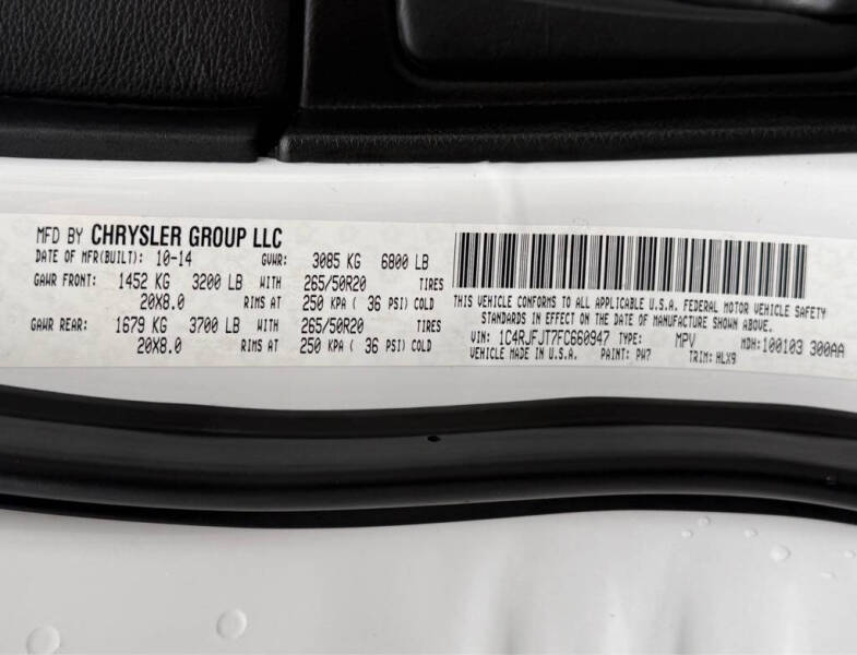 2015 Jeep Grand Cherokee Summit