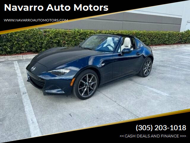 2021 Mazda MX-5 Miata RF for sale at Navarro Auto Motors in Hialeah FL