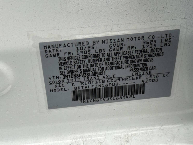 2025 Nissan Versa SV