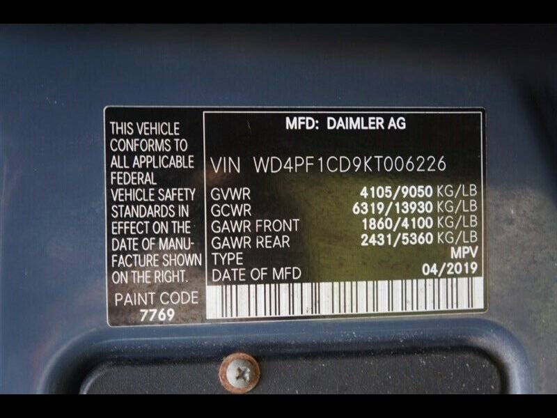 2019 Mercedes-Benz Sprinter