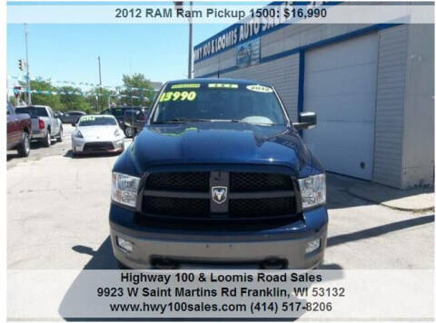 2012 RAM Ram Pickup 1500 for sale at Highway 100 & Loomis Road Sales in Franklin WI