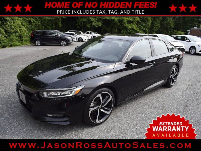 2020 Honda Accord for sale at Jason Ross Auto Sales in Burlington NC