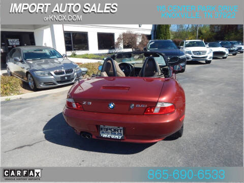 2001 BMW Z3 2.5i