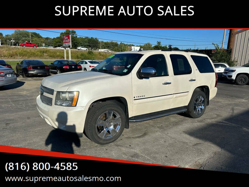 2008 Chevrolet Tahoe for sale at SUPREME AUTO SALES in Grandview MO