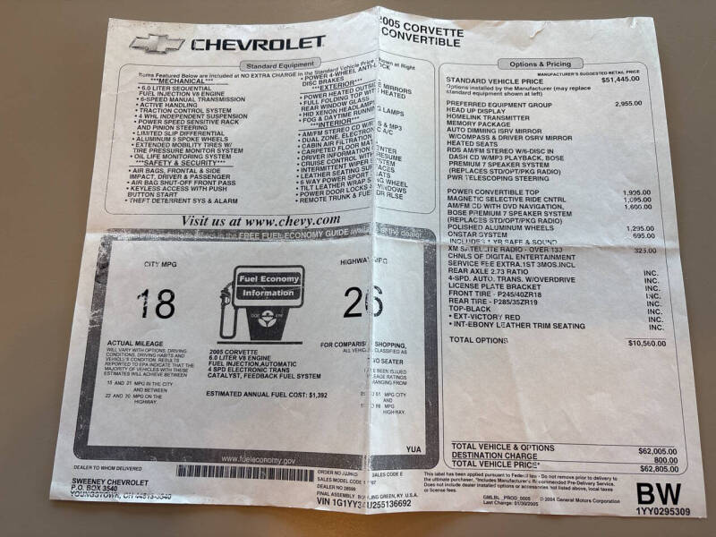 2005 Chevrolet Corvette