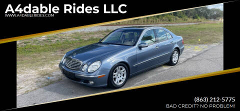 2003 Mercedes-Benz E-Class for sale at A4dable Rides LLC in Haines City FL