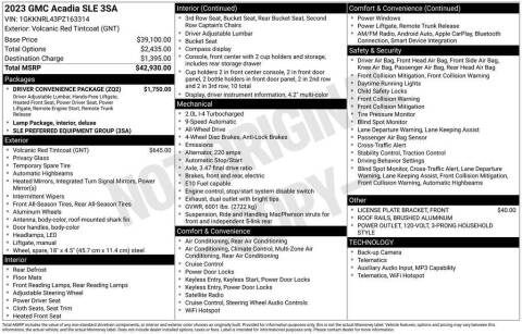 2023 GMC Acadia SLE