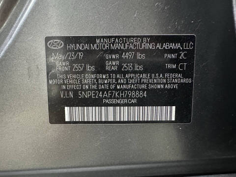 2019 Hyundai Sonata SE