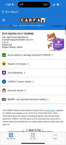 2019 Mazda CX-9 Touring