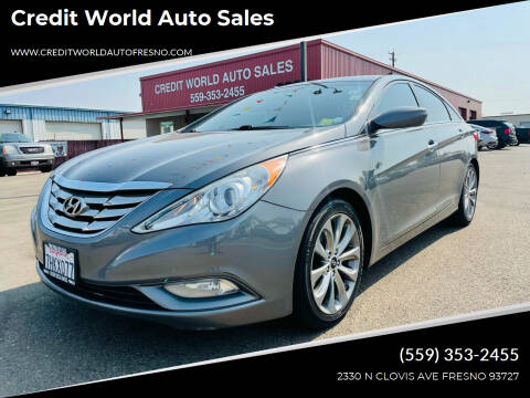 2012 Hyundai Sonata for sale at Credit World Auto Sales in Fresno CA