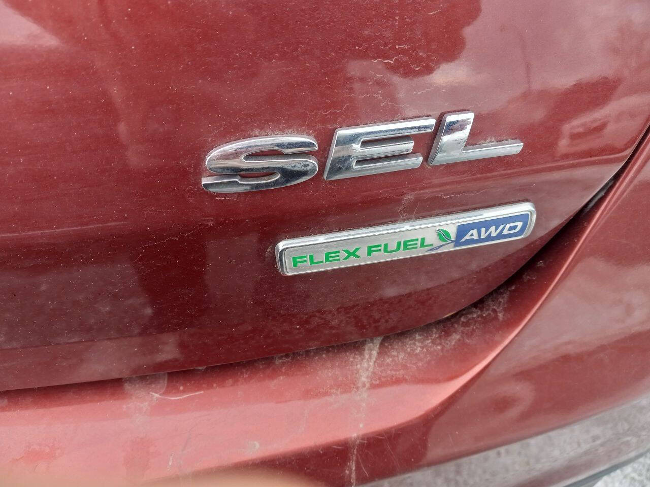 Red 2014 Ford Taurus SEL AWD SEL 4dr Sedan 10