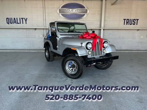 1980 Jeep CJ-5 for sale at TANQUE VERDE MOTORS in Tucson AZ