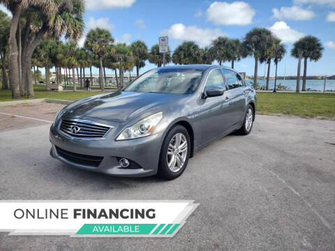 2013 Infiniti G37 Sedan for sale at Megs Cars LLC in Fort Pierce FL