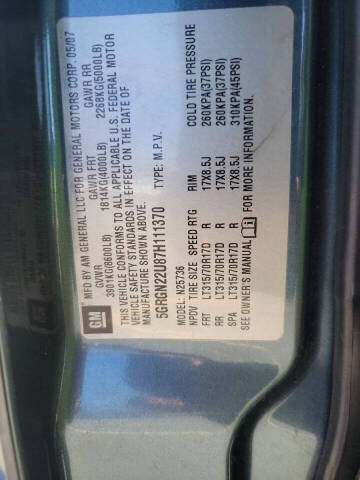 2007 HUMMER H2 SUT