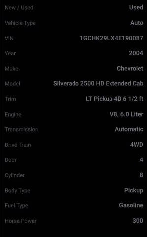 2004 Chevrolet Silverado 2500HD