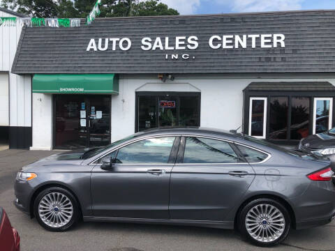 2014 Ford Fusion for sale at Auto Sales Center Inc in Holyoke MA