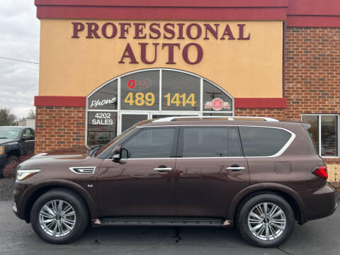 2019 Infiniti QX80 for sale at Professional Auto Sales & Service in Fort Wayne IN