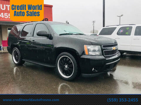 2011 Chevrolet Tahoe for sale at Credit World Auto Sales in Fresno CA
