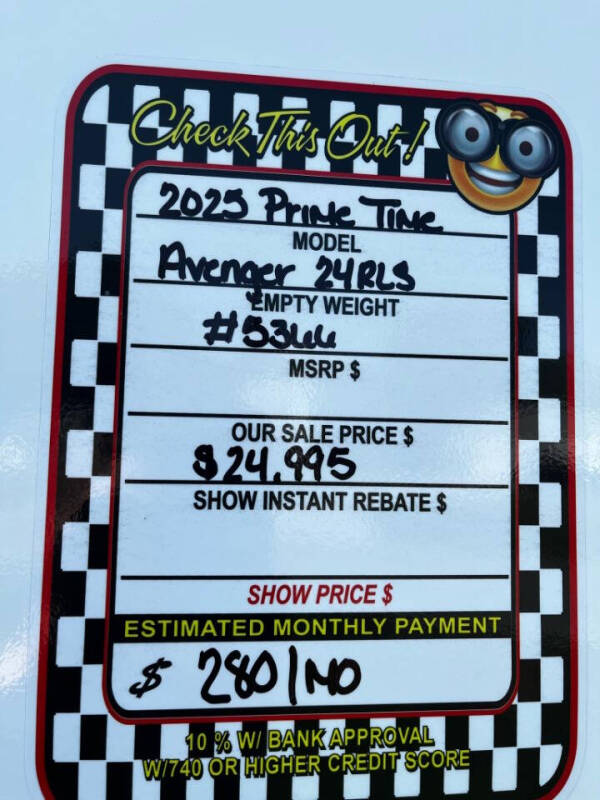 2025 Prime Time RV AVENGER LE 24RLS