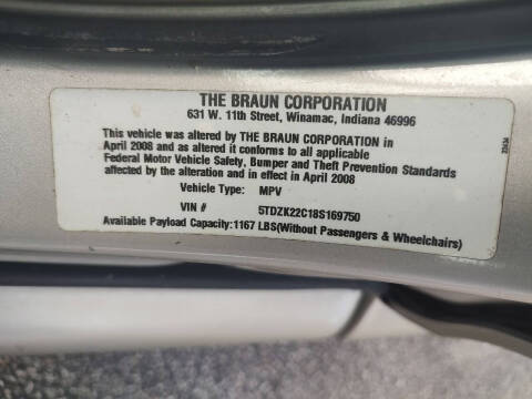 2008 Toyota Sienna XLE