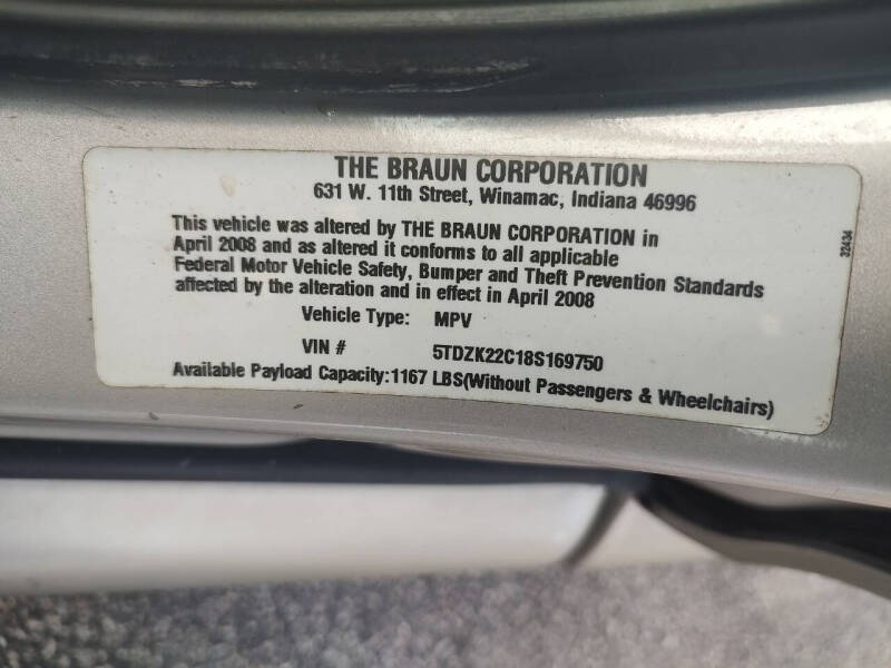 2008 Toyota Sienna XLE