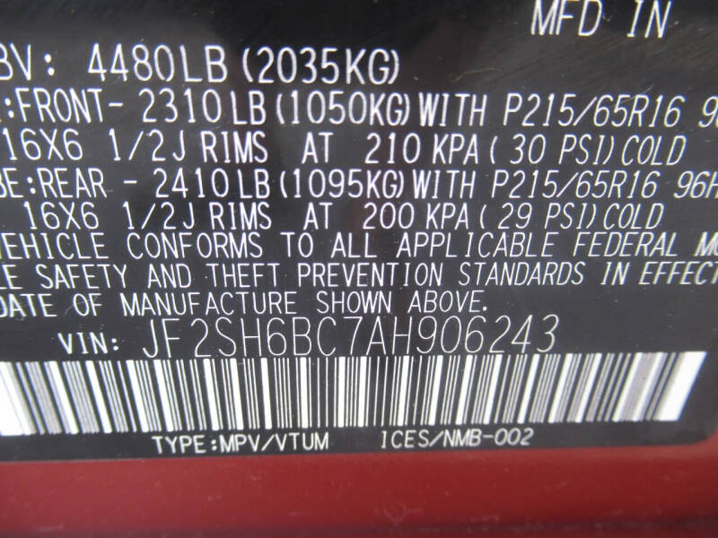 2010 Subaru Forester 2.5X