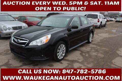 2012 Subaru Legacy for sale at Waukegan Auto Auction in Waukegan IL