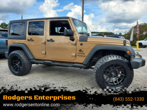 2015 Jeep Wrangler Unlimited for sale at Rodgers Enterprises in North Charleston SC