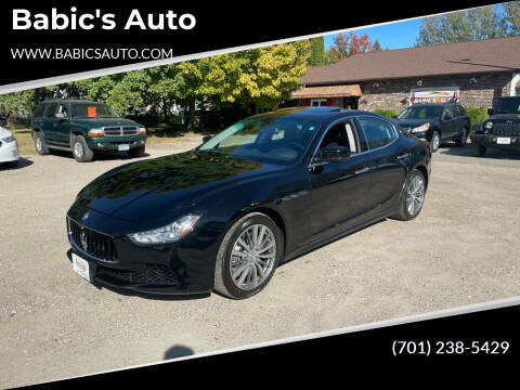 2015 Maserati Ghibli for sale at Babic's Auto in Fergus Falls MN