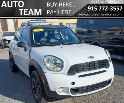 2011 MINI Cooper Countryman for sale at AUTO TEAM in El Paso TX
